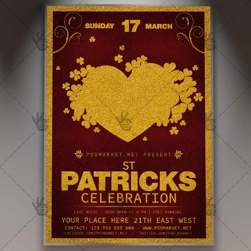 1111-6.jpg St. Patrick's Celebration - Premium Flyer PSD Template - Image 1