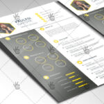 Yellow Clean Resume - Free PSD Template - Image 2