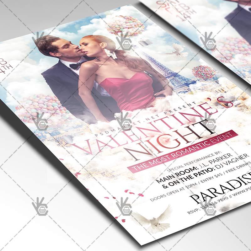 222-11-1.jpg Valentines Night - Premium Flyer PSD Template - Image 2