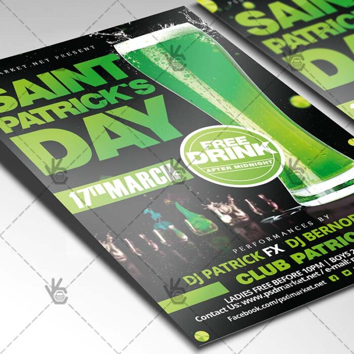 Saint Patrick's Party - Premium Flyer PSD Template - Image 2