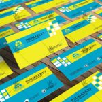 Yellow&Blue Business Card - Free PSD Template - Image 3
