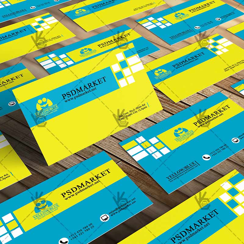 222-2.jpg Yellow&Blue Business Card - Free PSD Template - Image 3