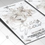 White Mardi Gras - Premium Flyer PSD Template - Image 2