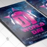 Dj World Day - Premium Flyer PSD Template - Image 2