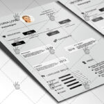 Grey Clean Resume - Free PSD Template - Image 2