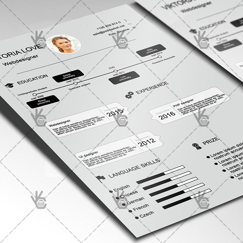 222-5-1.jpg Grey Clean Resume - Free PSD Template - Image 2