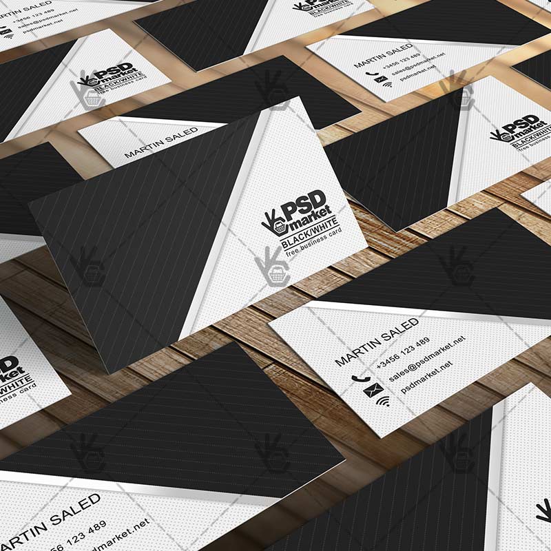 222-5.jpg Black&White Business Card - Free PSD Template - Image 3