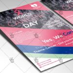 World Cancer Day - Premium Flyer PSD Template - Image 2