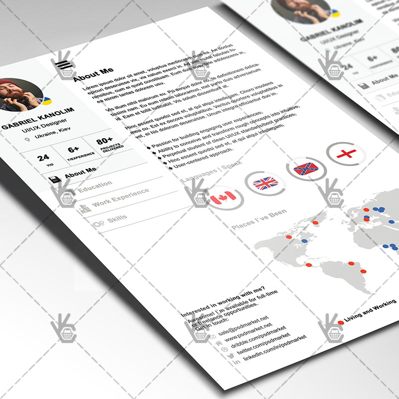 222-6-1.jpg White Resume - Free PSD Template - Image 2