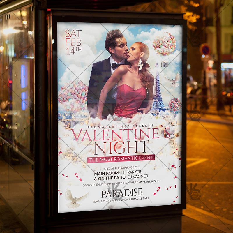 333-11-1.jpg Valentines Night - Premium Flyer PSD Template - Image 3