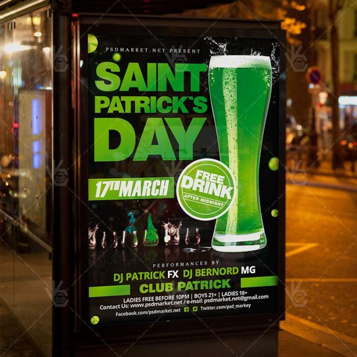 Saint Patrick's Party - Premium Flyer PSD Template - Image 3