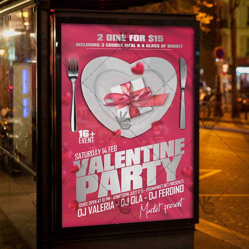 333-21-1.jpg Valentine Party - Premium Flyer PSD Template - Image 3