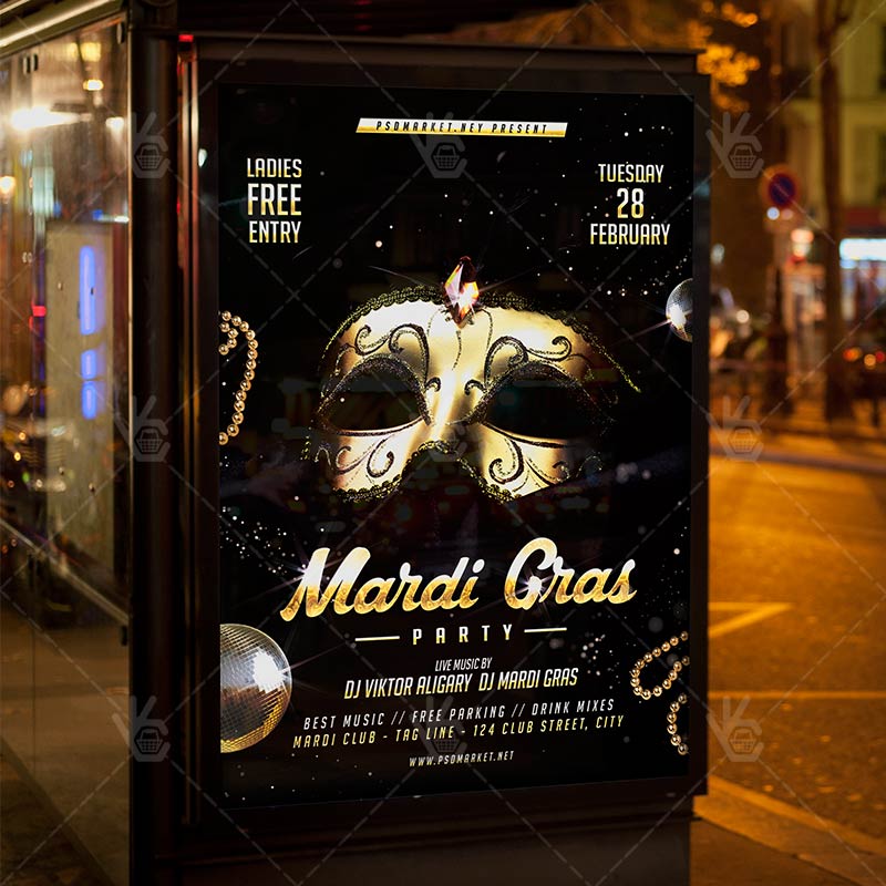 333-32.jpg Mardi Gras Night - Premium Flyer PSD Template - Image 3