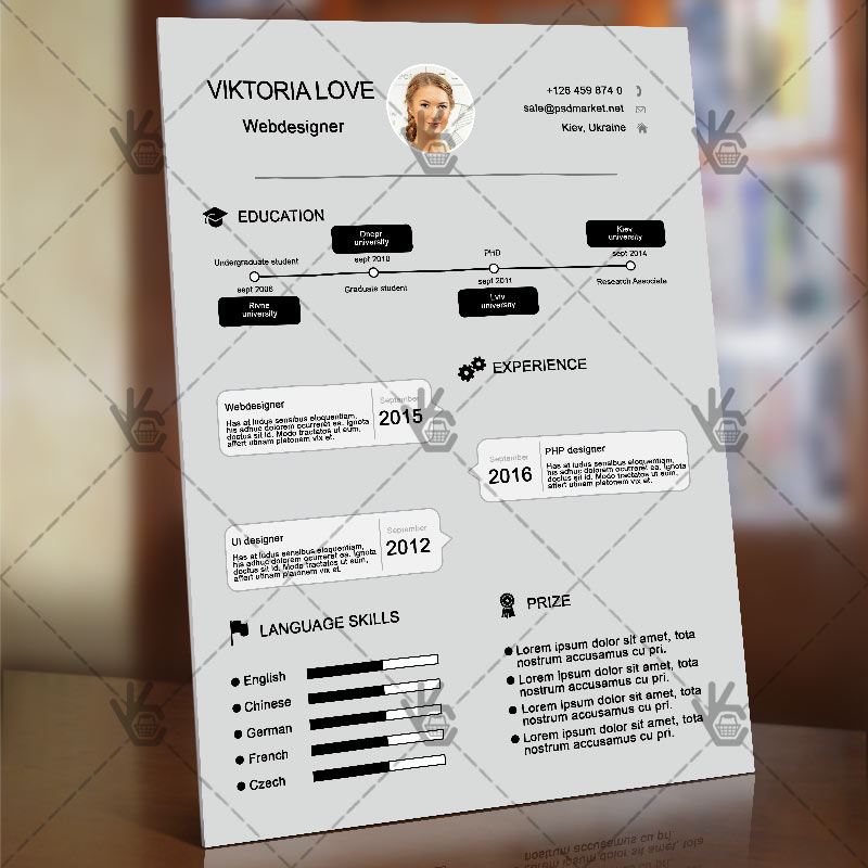 333-5.jpg Grey Clean Resume - Free PSD Template - Image 3