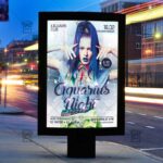 Download Aquarius Night PSD Flyer Template Now