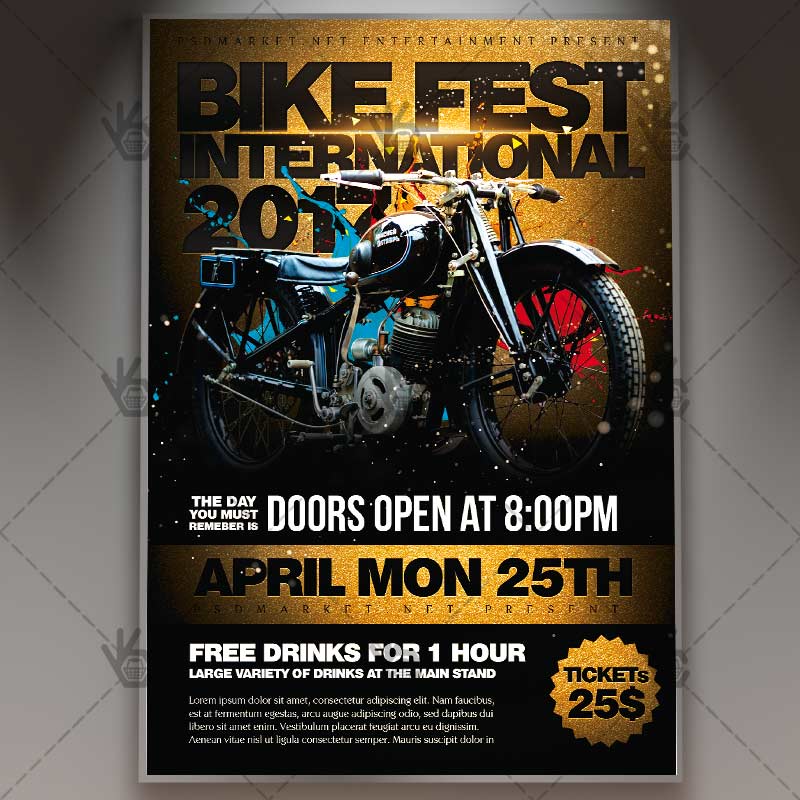 bike_fest_international_flyer_psdmarket_1.jpg Bike Fest International - Premium Flyer PSD Template - Image 1
