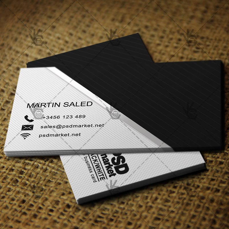 black_white_business_card_2.jpg Black&White Business Card - Free PSD Template - Image 2