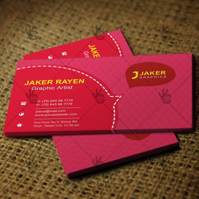 Graphic Artist Business Card - Free PSD Template - Image 1