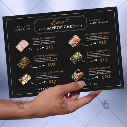Cafe Menu A5 - Free Menu PSD/AI Template-2