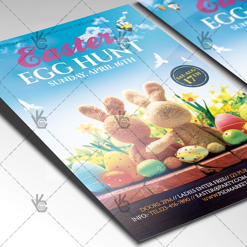 easter_egg_hunt_party_psdmarket_2.jpg Easter Egg Hunt Party - Premium Flyer PSD Template - Image 2