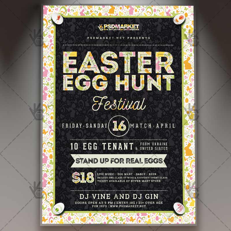 easter_festival_flyer_psdmarket_1.jpg Easter Festival - Premium Flyer PSD Template - Image 1
