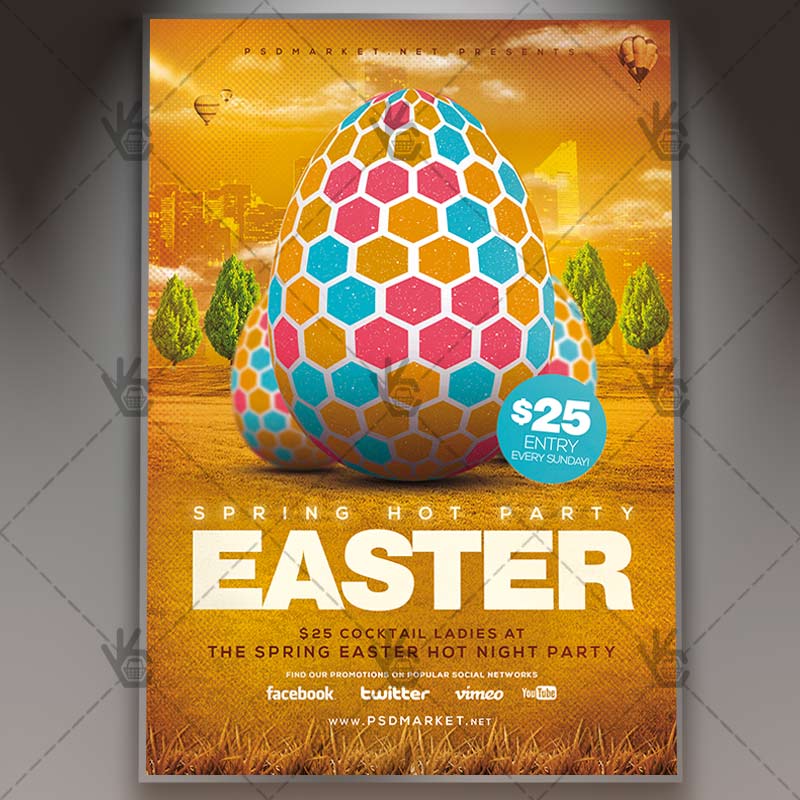 easter_flyer_psdmarket_1.jpg Easter - Premium Flyer PSD Template - Image 1
