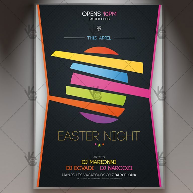 Disco 80s-90s - Club Flyer PSD Template | PSDmarket