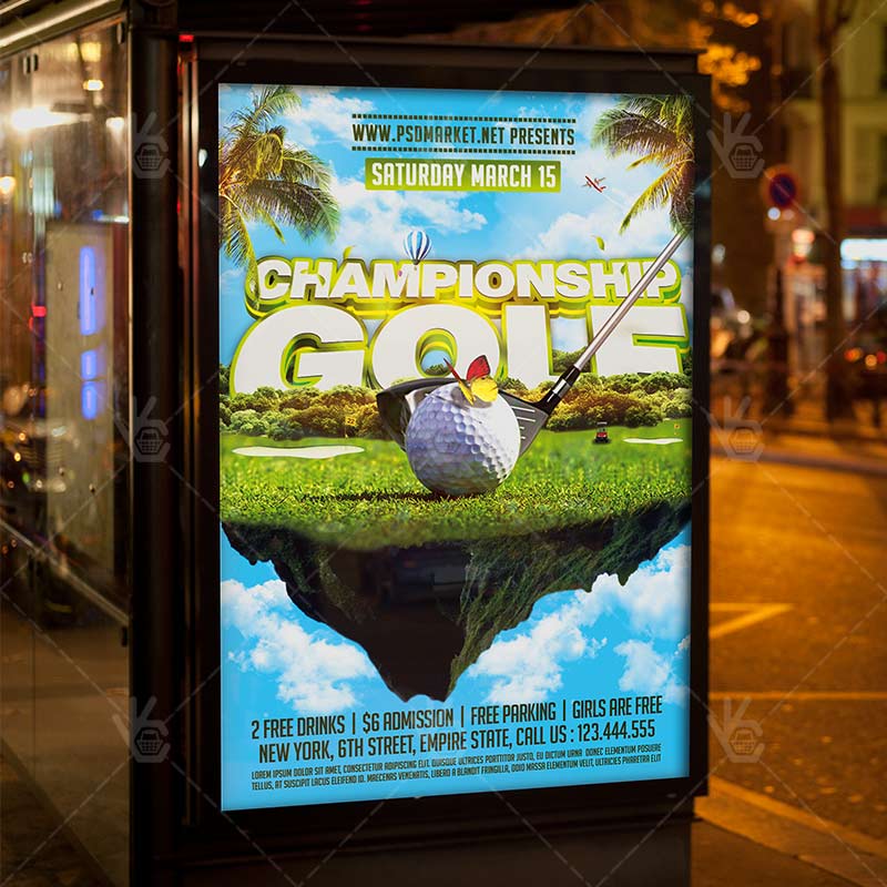 golf_championship_flyer_psdmarket_3.jpg Golf Championship - Premium Flyer PSD Template - Image 3
