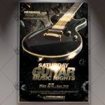 Guitar Music Night - Premium Flyer PSD Template