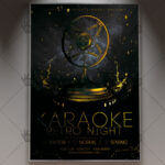 Karaoke Retro Night - Premium Flyer PSD Template