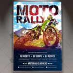 Moto Rally - Premium Flyer PSD Template