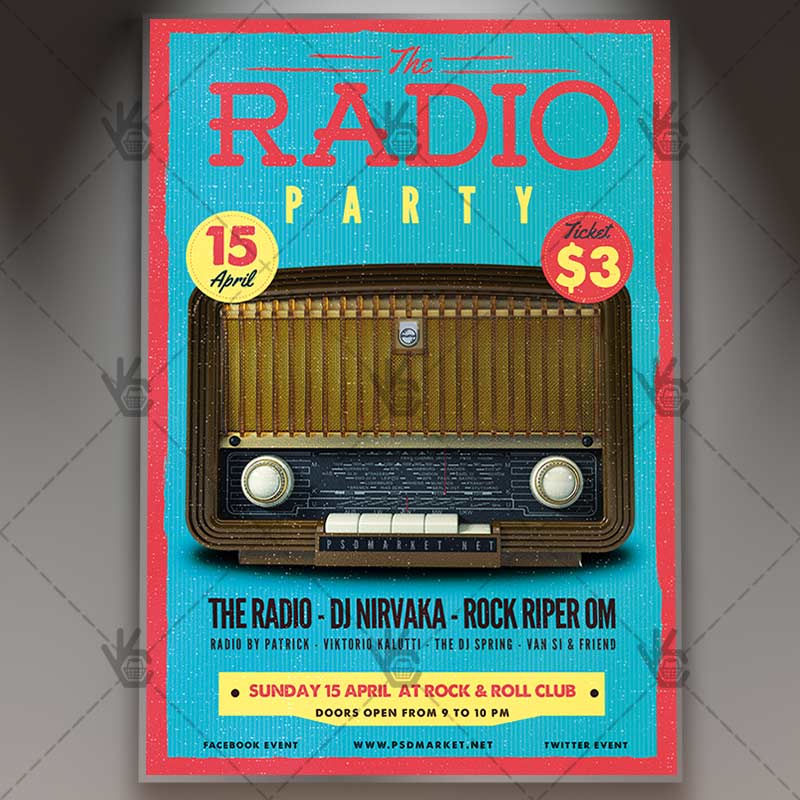 radio_party_flyer_psdmarket_1.jpg Radio Party - Premium Flyer PSD Template - Image 1