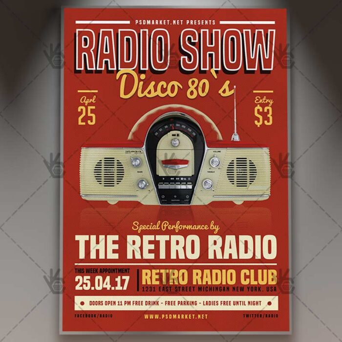 Radio Show - Premium Flyer PSD Template - Image 1