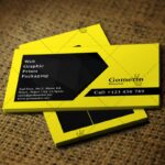 Yellow&Black Business Card - Free PSD Template - Image 2