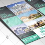 Real Estate Agency - A4 Flyer PSD Template + InDesign - Image 2