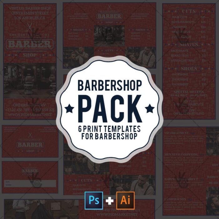 Barber Shop - Premium Templates Pack - Image 1