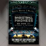Basketball Madness - Premium Flyer PSD Template