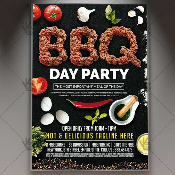 BBQ Day Party - Premium Flyer PSD Template - Image 1