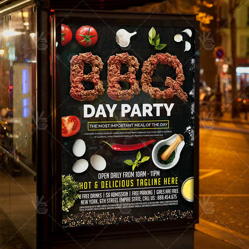 bbq_day_party_flyer_psdmarket_3.jpg BBQ Day Party - Premium Flyer PSD Template - Image 3