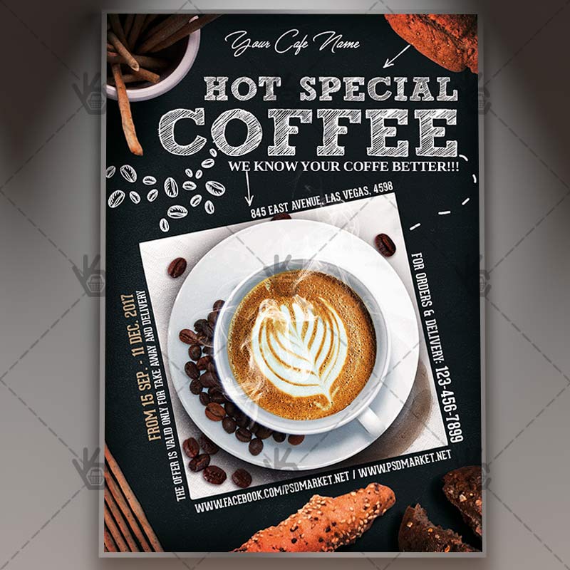 coffee_flyer_psdmarket_1.jpg Coffee - Premium Flyer PSD Template - Image 1