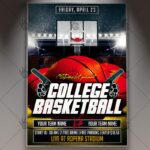 College Basketball - Premium Flyer PSD Template