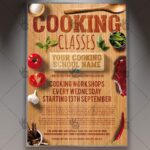 Cooking Classes - Premium Flyer PSD Template