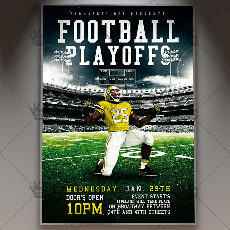 football_playoffs_flyer_psdmarket_1.jpg Football Playoffs - Premium Flyer PSD Template - Image 1