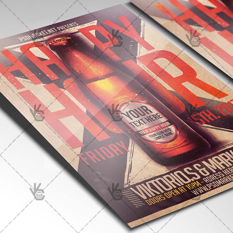 happy_hour_night_psdmarket_2.jpg Happy Hour Night - Premium Flyer PSD Template - Image 2