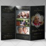 Memorial Program - Premium Tri-Fold Brochure PSD Template