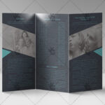 Obituary Program - Premium Tri-Fold Brochure PSD Template - Image 2