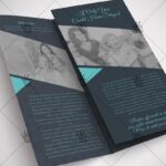 Obituary Program - Premium Tri-Fold Brochure PSD Template - Image 3