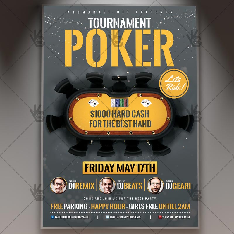 poker_tournament_flyer_psdmarket_1.jpg Poker Tournament - Premium Flyer PSD Template - Image 1