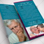 Printable Funeral Program - Premium Tri-Fold Brochure PSD Template - Image 3