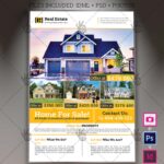 Real Estate - A4 Flyer PSD Template + InDesign